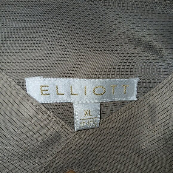 MENS ELLIOTT BRAND LONG SLEEVE BUTTON DOWN, LUXURIOUS,  HIDDEN BUTTONS, SIZE XL - Picture 6 of 7